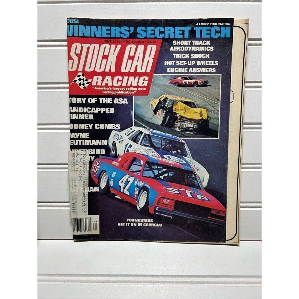 Stock Car Racing June 1980 Magazine Some Wear